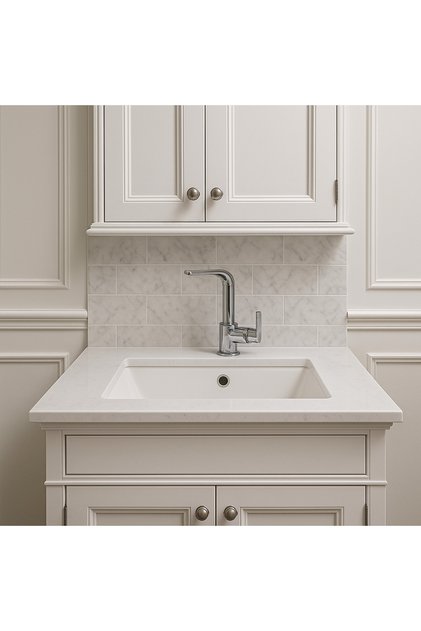 Dalyan Square Sink Faucet – Chrome Color with On/Off Head