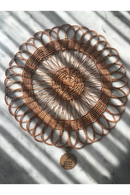 Nebula Rattan Amerikan Servis Supla Bambu Duvar Dekoru