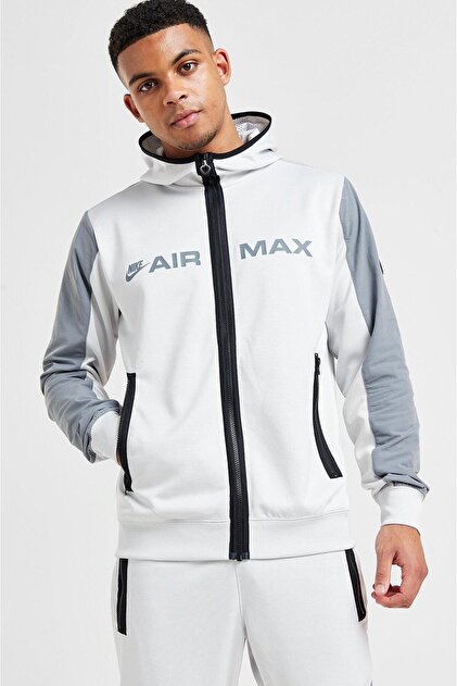 white nike air max hoodie