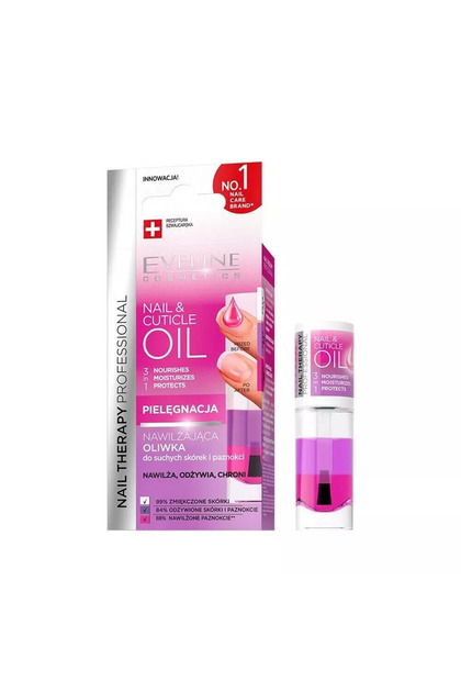 Eveline Nail Therapy Professional 3’ü 1 Arada Tırnak ve Tırnak Eti Yağı 8 ml