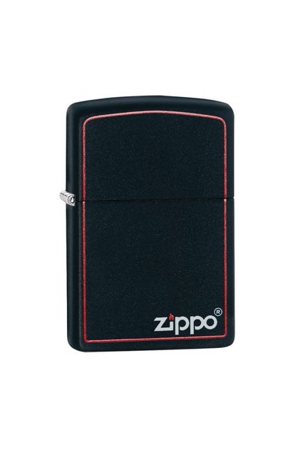 218ZB Bricheta Black and Red Matte, metalica, neagra
