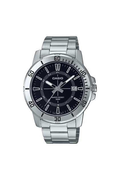 Men's Analog Black Dial Watch - MTP-VD01D-1CVUDF