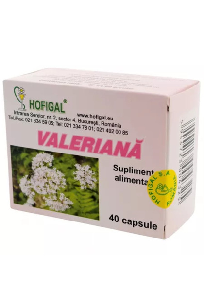 Валериан, 40 капсули,