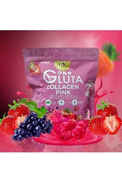 Manee Gluta Gluta Collagen Pink Dietary Supplement with L-Glutathione,  Collagen Peptide & Acerola Ch- Trendyol