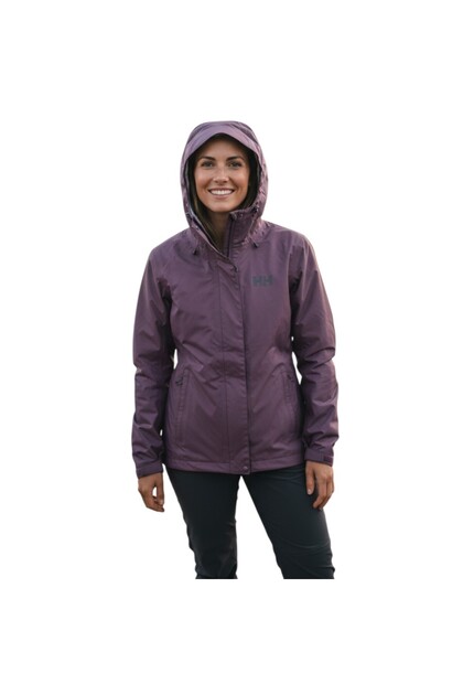 Helly Hansen Kadın Mor W Loke Yağmurluk Mont 2.0 Mont Hha.63397