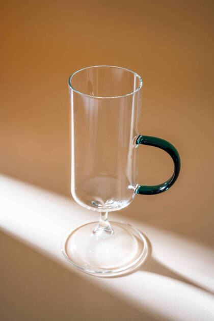 Lume Glass Cup with Handle - 280 ml