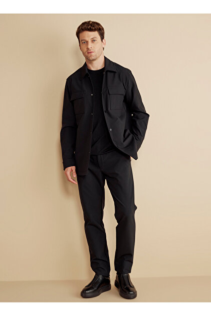 BROOKS BROTHERS Regular Fit Siyah Erkek Ceket BBFW25MBL025