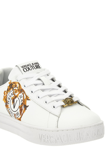 美品タグ付き【SLOANE】boutique310 80sパワーウーマン 白 VERSACE JEANS COUTURE Beyaz Kadın Sneaker 79VA3SK3003 - Fiyatı