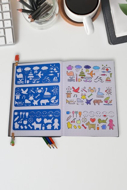 Montessori Tematik Figürlü Şablon Cetvel Set (3 Parça)