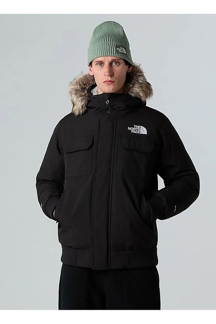 NF0A5GD9KX71-M MCMURDO BOMBER Siyah Düz Erkek Mont