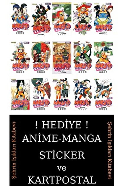 Gerekli Şeyler Yayıncılık Naruto 9-10-11-12-13-14-15-16 Manga Seti