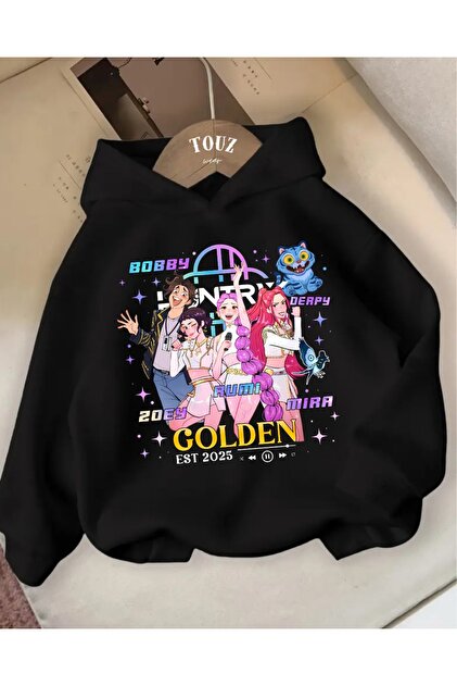 Touz Moda Young KPop Demon Hunters 3-Ply Thick Sweet Hoodie- Trendyol