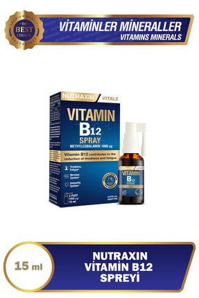Nutraxin Vitals D3k2 30 Ml - 1000 Iu D3 Vitamini, 25 Mcg K2