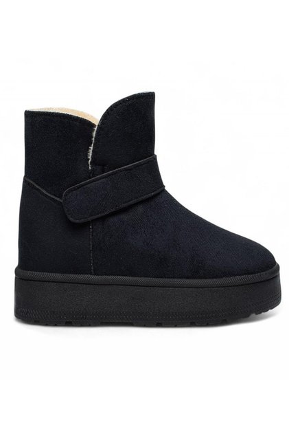 Gls Black Fur Lined Nubuck Women's Boots & Booties