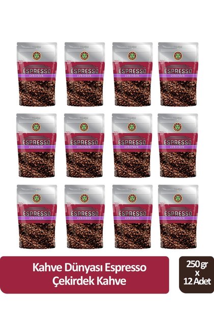 Espresso Çekirdek Kahve 250 gr x 12 Adet