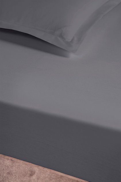 Cotton Elastic Sheet 120X200 Gray