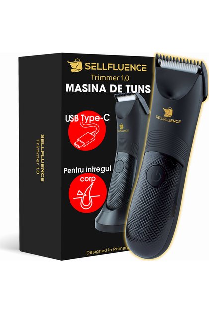 Masina de tuns Trimmer 1.0, inghinal, barba si corp, rezistent la apa, 5000 rpm