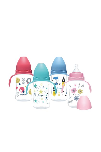 240ml Wide Neck PP Feeding Bottle With Anti Colic Nipple