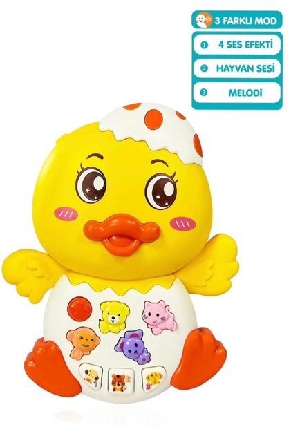 Cartoon electronic duck piano