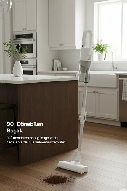 Sinbo SVC-8629 Kablolu Dikey Elektrikli Süpürge Beyaz – 2'si 1