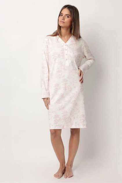 61418 Pembe Desenli Gecelik