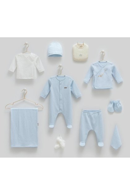Soft Color 100% Cotton Hospital Discharge Set Mai Crmll.Mvi̇.Zu1585
