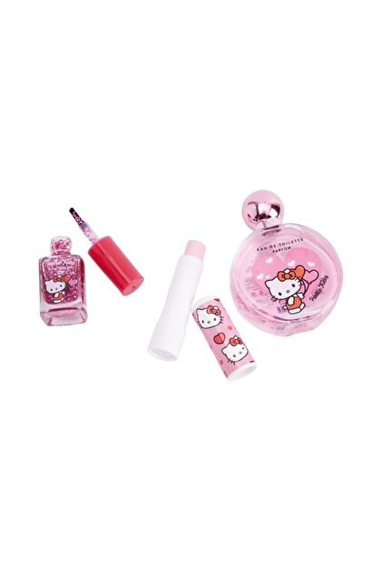 ZENCHES Hello Kitty Hediye seti parfüm oje ve dudak nemlendirici