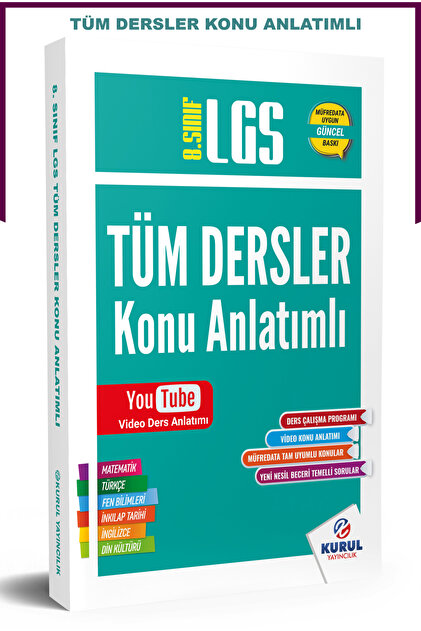 Kurul Yayıncılık 2026 8.sınıf Lgs Tüm Dersler Konu Anlatımlı