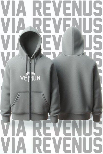 Ufc Pre Printed Unisex 3 Thread K Hooded Zippered Sweatshirt Cardigan