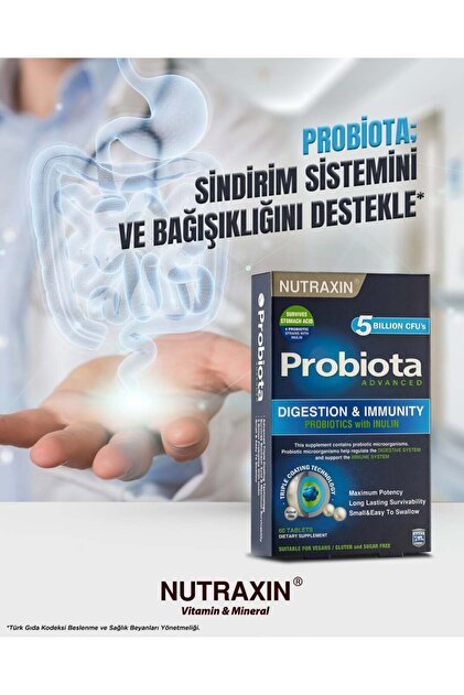 Nutraxin Probiota Advanced 60 Tablet 5 Adet - Fiyatı, Yorumları