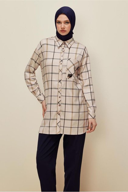 Plaid Tunic 46132