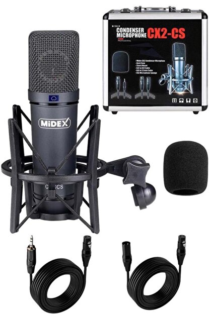 Midex Stüdyo Ekipmanları Private Paket-4 CX2 Mikrofon VS20 Ses