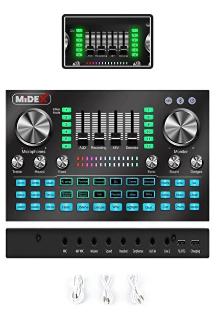 Midex Stüdyo Ekipmanları Private Paket-4 CX2 Mikrofon VS20 Ses