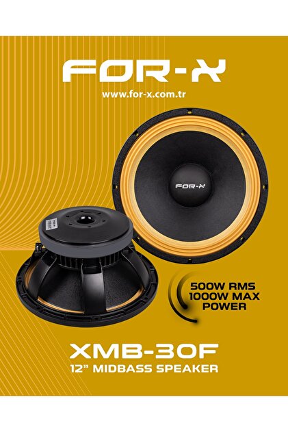 For-X XMB-30F 1000 WAT 500 RMS 30 CM MİDBASS ADET FİYAT - Fiyatı