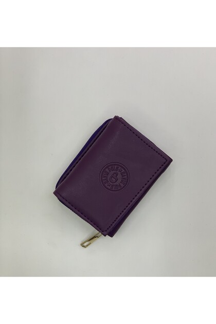 Women's Polo Embroidered Faux Leather Small Wallet 7X10Cm