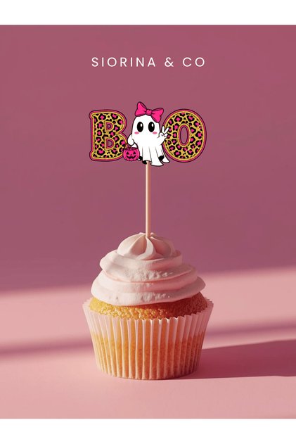 Cupcake Süsleri Hallowen Doğum Günü Cadılar Bayramı Temalı Pasta Kürdanı 10'lu Paket
