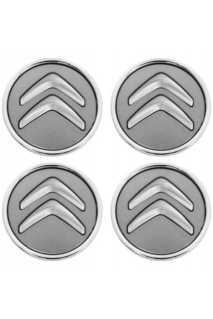 Set de 4 capace de jantă, 60 mm, gri, pentru CITROEN