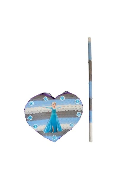 Pinata Elsa Frozen în formă de inimă, 35 cm, multicoloră