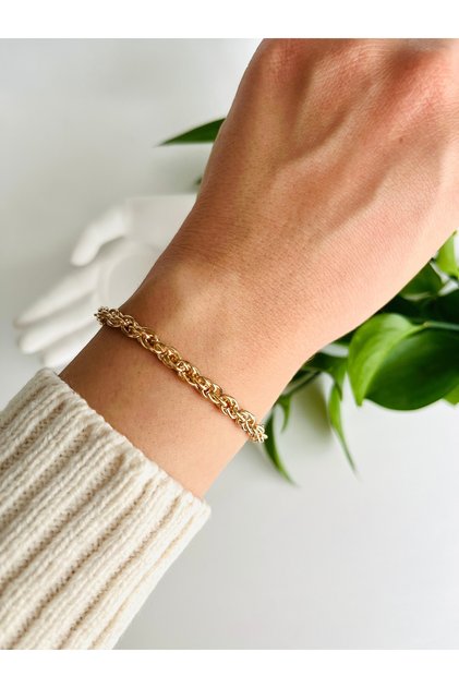Kadın Rose Gold Zincir Bileklik