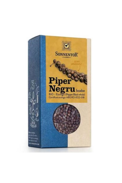 Condiment Piper Negru Boabe Sonnentor, , 55g