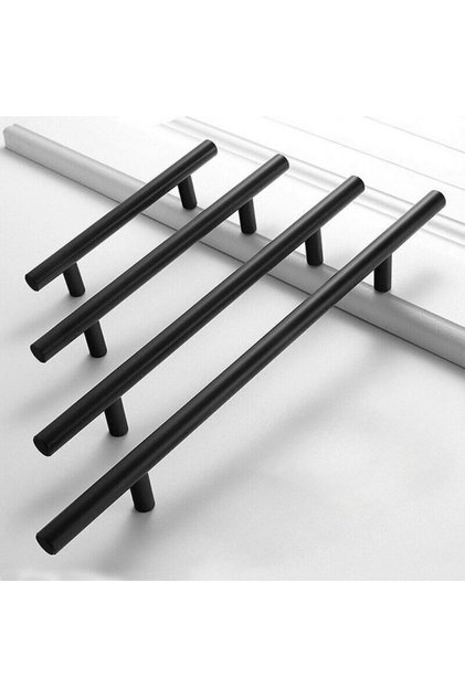 MÂNER DE MOBILIER INOX NEGRU 96 MM