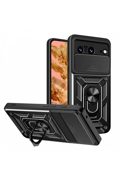 Husa pentru Pixel 8, Techsuit, CamShield, Neagra