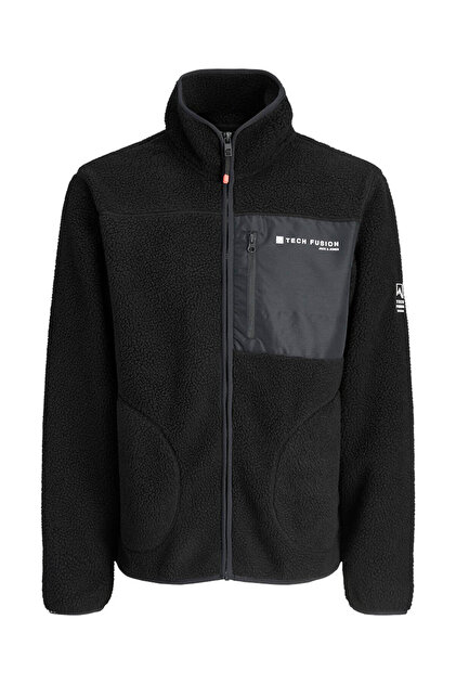 Jack & Jones Jjalpes Teddy Siyah Erkek Mont 12284827 - Fiyatı