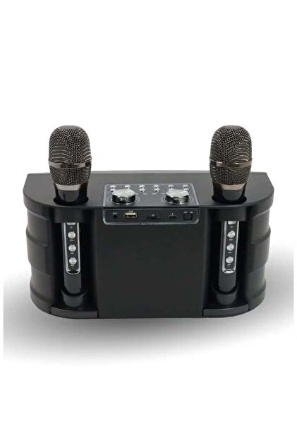 Smartbarry Portable M25 Karaoke Bluetooth Speaker With Dual Wireless Microphone
