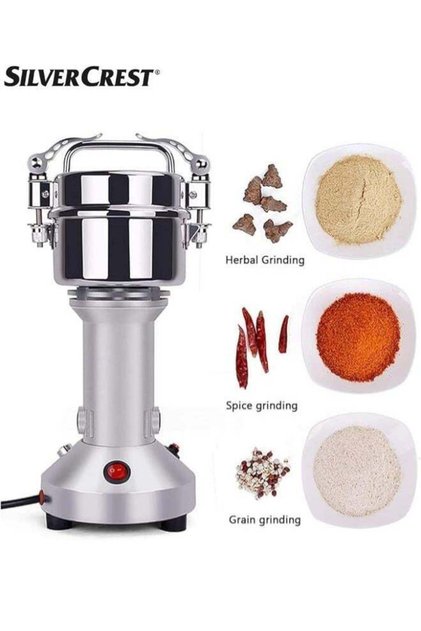 Stainless Steel Electric Cereal Grinder - Fast Speed Spice Mill
