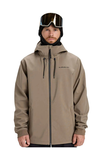 Quiksilver EQYJK04185-LIVE FOR THE DREAM Kahve Düz Erkek Mont