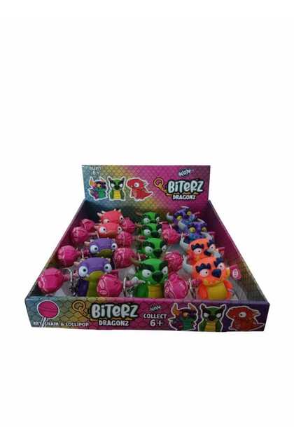 wom Flipperz Biterz DOGZ - DRAGONZ - CATZ Lolipop Şeker ve Figür