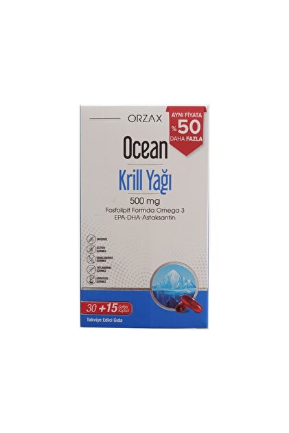 Ocean Krill Oil 30 +15 Softjel Kapsül - Fiyatı, Yorumları