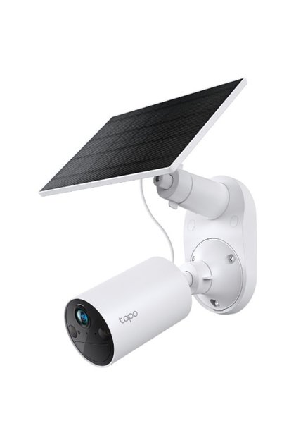 Kit cameră de supraveghere + panou solar Tapo C410 KIT, 3MP, 2K 2304x1296, Viziune nocturnă color, Audio bidirecțional, Detecție AI, alarmă luminoasă și sonoră, baterie, montare fără cabluri, IP65