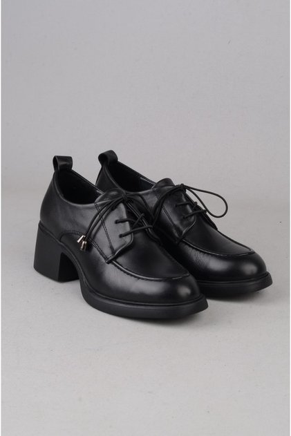 Seç 1036 genuine leather high heel shoe (heel height: 6 cm) black